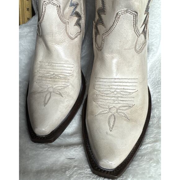 Dan Post Loverfly Tall Western Boot White Womens Size 7 M DP 4377 NWOT NEW - Picture 2 of 10